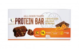 All Good Taste Protein Bar Chocolate Orange Almond  Box  45 grams